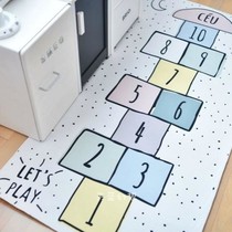 INS childrens room square floor mat digital checkers jumping grid jumping House Game Mat baby toy mat climbing mat