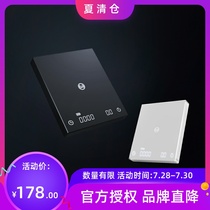 Taimo Black mirror BASIC coffee electronic scale Italian hand-made coffee pot scale Household coffee bean weighing timing