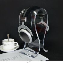 Crystal acrylic headphone stand stand Solid wood wearable creative U-shaped headphone stand Walnut wood headphone hang