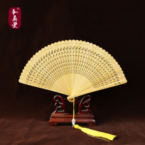 And fan Ancient Wind Flap Fan handmade fan FULL BAMBOO FLAP FAN National Wind Dance Fan Total Bamboo Dragonfly Mini Folding