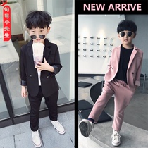 2021 spring and summer new childrens suit suit flower girl dress Korean handsome catwalk childrens small suit leisure tide
