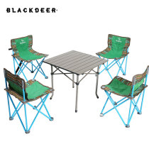 Black Deer outdoor portable table and chair set Self-driving tour camper car folding lightweight courtyard barbecue picnic table