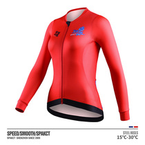 Spakct SPAKT SPA Passenger Cycling Costume Sleeved Mountain Bicycle Costume Spring Summer Cycling Costume Rose