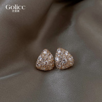 Diamond earnspiegel 2023 new wave qi-and-ear accessories light extravagant and small crowdsourced design Superior Ocean Earrings Explosive