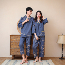Cotton sweat steamed clothing women long mens sauna large size Chinese steamed clothes set hot spring bath foot massage