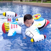 Inflatable childrens swimming ring sitting ring Boy Boy baby Baby boy treasure Girl middle and small children aircraft thickening artifact