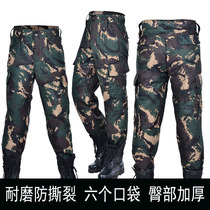 Camouflage pants wear-resistant outdoor expansion Hunter instructor pants strong anti-tear spring and summer labor insurance overalls trousers