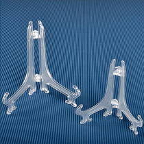 Transparent plastic bracket decorative photo frame paper tray disc ornaments folding frame handicraft bracket art design area material