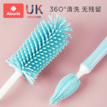 Silicone bottle brush cleaning brush set baby baby nipple brush 360 degree rotating cleaning brush bottle brush