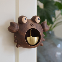 Japanese crab wind chimes doorbell Bell Bell refrigerator sticker door door door reminder copper bell housewarming gift