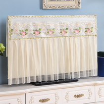  TV cover dust cover cover towel 43 inch 55 inch 50 inch 65 inch curved household hanging LCD TV cover cloth