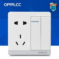 Special switch socket panel household five-hole power socket two open five-hole double control 86 type blabet socket