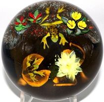 Frog turtle Lotus Pond art glass paperweight decoration study home crystal desktop crafts