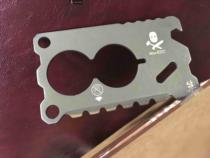 raidops lard customized plate titanium alloy double heat treatment tool card