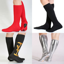 Dance Boots Shoes for Childrens Adult Shoes Cover Gold and Black Green Long Sleeve Shoes Shoes Shoes