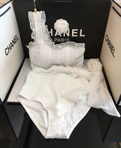 Idol new store French elegant celebrity temperament white lace waist one-piece swimsuit soaking hot spring swimsuit women
