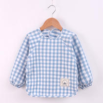 Baby gown cotton waterproof anti-dirty thin childrens eating bibs for boys and girls simple sleeveless baby anti-dressing