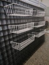 Grid mesh hole board hanging basket barbed wire storage basket supermarket multi-function basket exhibition display rack hanging net