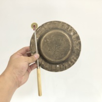  16 5 cm bronze Clangzi Taoist dharma instrument Handmade clang gong National musical instrument Taoist Dojo special pure copper cloud gong