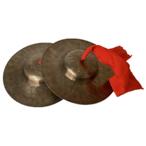 28cm pure handmade high quality Two hat cymbals thread bronze cymbals boutique zygote pure copper waist drum cymbals