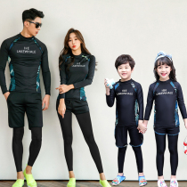 Parent-child diving suit female split child long sleeve sunscreen jellyfish suit floating suit men couple swimsuit