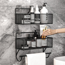 Toilet shelve Bathroom Toilet free of perforated wall-mounted bath Bathroom Wool towels Towels on the Divine Instrumental Wall