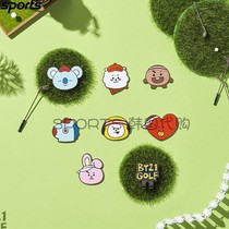 South Korea Direct Mail BT21 GOLF Golf Cartoon Metal Mini Badge Ornament Souvenir Mark