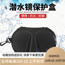 Universal submersible mirror box scuba free diving convenient zipper compression protection mirror dust storage bag snorkeling