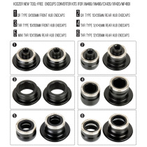 KOOZER wheel hub cover bicycle hub converter flower drum side cover quick release bucket shaft conversion seat end cap end cap end cap