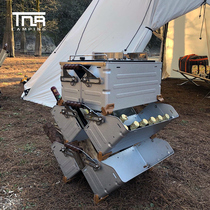 TNR outdoor camping stackable multi-purpose storage storage box Trunk storage box Galvanized sheet open frame