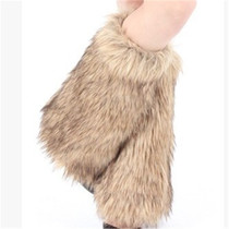 40cm non-threaded imitation fur fur fur leg protection winter boot sleeve leg cover shoe cover socks warm