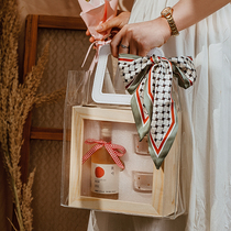 Yale wine house food and beverage log custom fruit wine gift box gift birthday gift lychee wine for boyfriend and girlfriend Mid-Autumn Festival