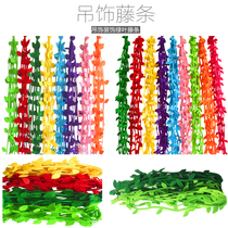 Colored rattan non-woven ornaments kindergarten school corridor hanging accessories shopping mall home festival atmosphere layout
