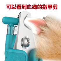 Cat nail scissors dog nail clippers rabbit nail sharpener led light novice special blood line pet cat supplies