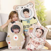 Pillow customized printable double-sided photo real-life diy to customize humanoid doll cartoon doll birthday gift
