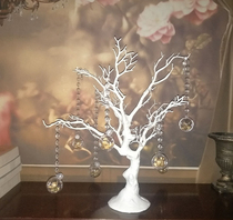 White branches white trunks silver trunks wishing trees window decoration trees wedding stage props trees