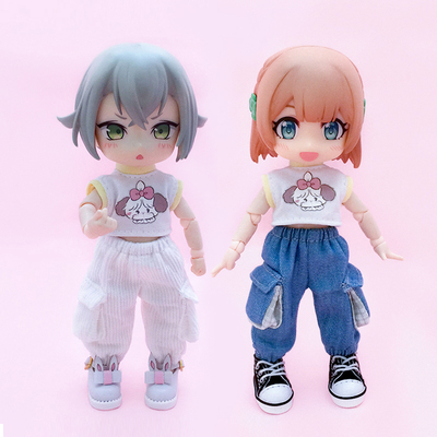 taobao agent OB11 baby clothing 12 points BJD doll short -sleeved GSC clay sleeveless P9 jasmine ymy