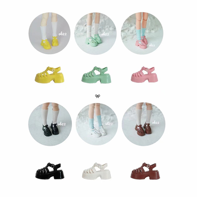 taobao agent Xiaobu BLYTHE Baby Shoes OB24 OB22 Substander Pork Cage Shoes Azone Doll Hollow Roman Sandals