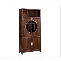 Xingye furniture New Chinese style all solid wood ebony combination bookcase middle cabinet