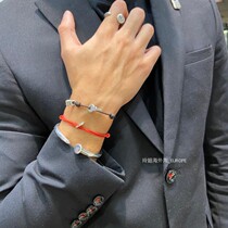 Current promotion Spain UNOde50 simple key silver lock adjustable cotton cord bracelet for men and women