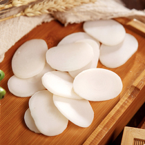  Ningbo water mill rice cake slices Sliced rice cake White rice cake slices handmade fried rice cake slices Farm water mill rice cake strips