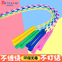 Moral education dragon children Primary School students bamboo jump rope jump big rope professional rope 5 7 10 meters collective multi-person jump long rope