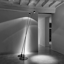 Nordic simple modern designer villa hotel living room sofa minimalist model room super long pole vertical floor lamp