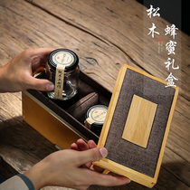 Honey packaging box gift box empty box high-grade gift with bottle fresh stew instant birds nest soil wooden box wholesale customization