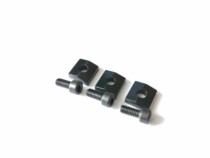 Electric guitar double rocking pillow iron sheet string lock pressure metal piece pillow fixed string iron block black screw