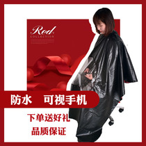 Adult Waterproof Bronzed for Cloth Oil Work Suit Hair No Stained Black Big Apron Hair Salon Professional Dye Hair Shawl