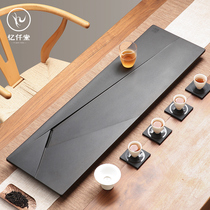 Yi Qiantang Natural Wujin Stone Tea Plate Stone Household Light Luxury Modern Simple Drainage Stone Plate Tray Tea Set