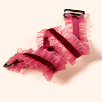 Invisible underwear shoulder strap can be worn on the outside non-slip anti-off sexy bra accessories transparent cloth strap ruffle