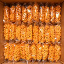 Crab fragrant egg yolk flavor crispy noodle Palm noodle instant noodles dry eating chicken noodles casual Net red snacks whole box