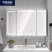  German TIKISS space aluminum smart bathroom mirror cabinet Separate wall-mounted bathroom vanity mirror cabinet storage